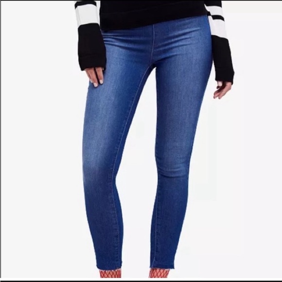 Free People Denim - Free People Jeans Womens Blue Denim Raw Hem Jeggings